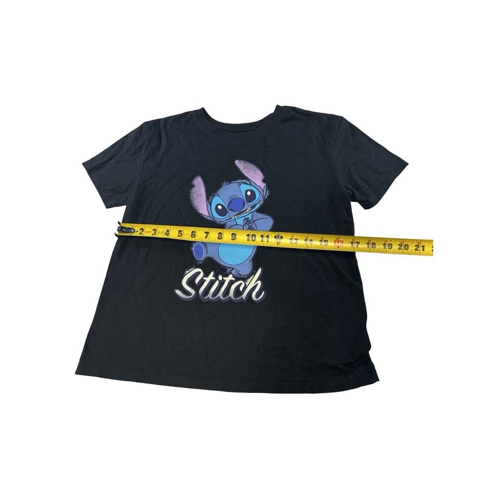 Disney Stitch Graphic T-Shirt Women’s XS Black Short Sleeve Lilo & Stitch Cute - Picture 3 of 5